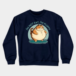 I'm Not Fat Cat I'm Fluffy Crewneck Sweatshirt